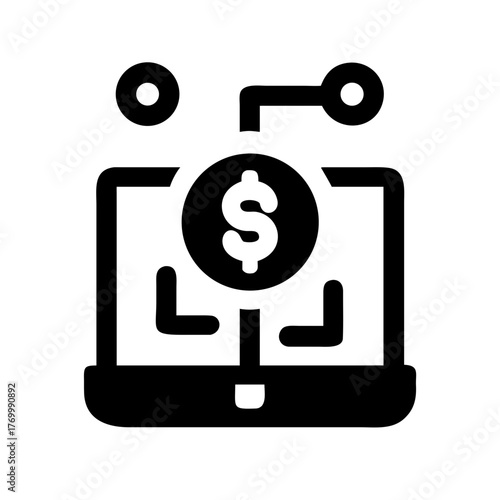 Finance Platform Digital Banking Icon Set – Online Payment, Wallet, Investment, Secure Transaction, Money, Fintech, Economy