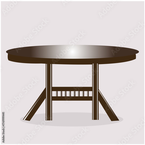 The Round Table Vector Image 