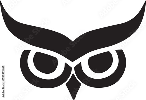 Black and white butterfly symbol on infinity vector background with abstract face and eyeglasses design illustration