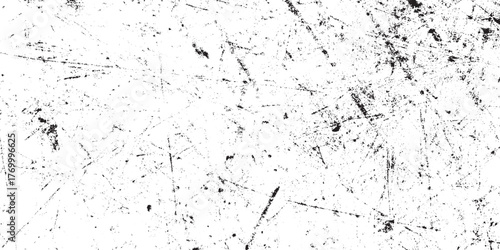 Black and White Grunge Scratch and Dirt Distressed Overlay Texture
