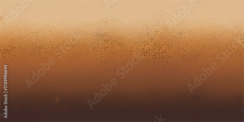 Golden desert sunset texture with yellow foam and macro champagne bubbles in a wet glass
