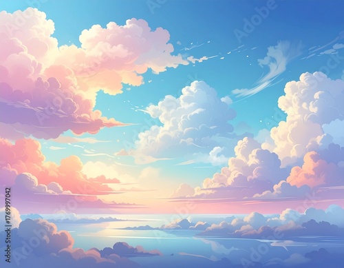 美しい雲と空の風景