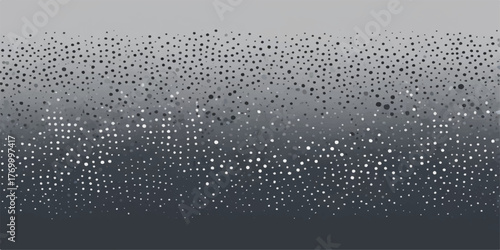 Bright blue drops of rain create a shiny wet pattern on the glass window