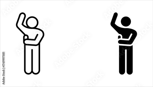 Deodorant Icon set. Symbol of roll on perfume stick or deo bottle. vector illustration on white background