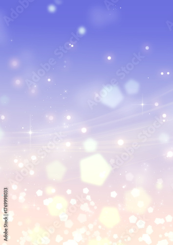 五角形キラキラ 縦背景 パープルグラデ 背景素材 夕暮れ 輝き きらめき