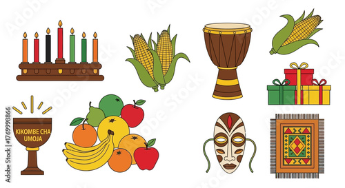 Kwanzaa Celebration Elements Cultural Traditions and Festive Symbols