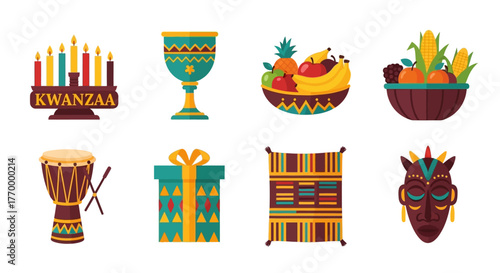 Kwanzaa Holiday Symbols Celebratory Icons of African Heritage
