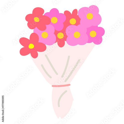 Cute Flower Bouquet Stickers