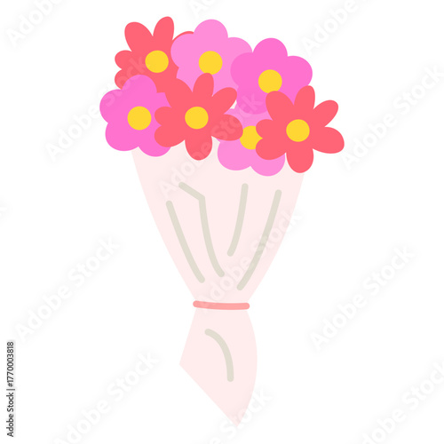 Cute Flower Bouquet Stickers