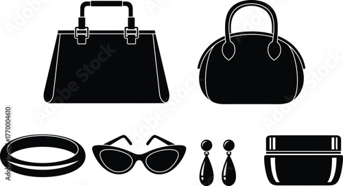 Chic collection of stylish fashion accessories for women