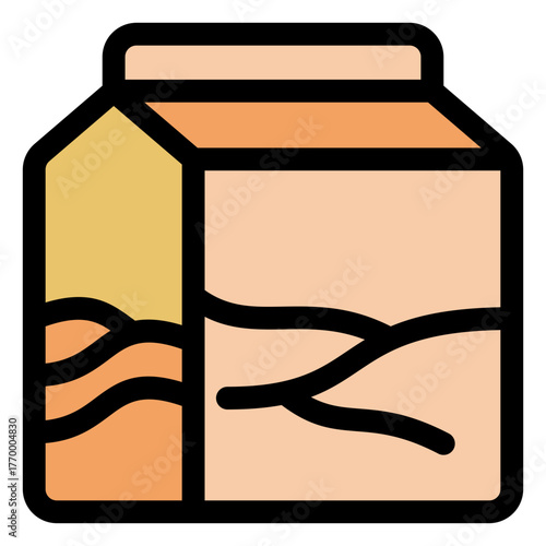 Milk box icon