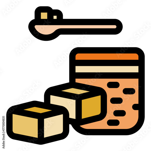 Sugar cubes icon