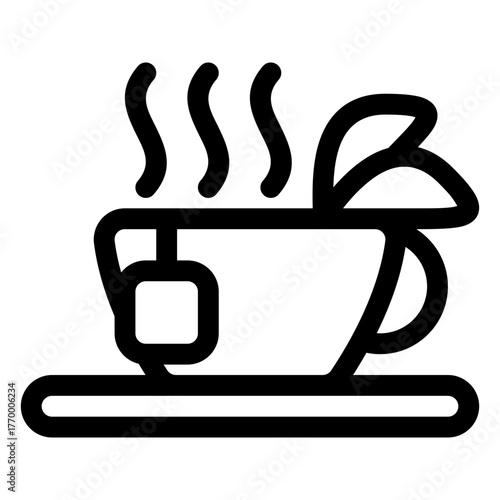 Hot tea icon
