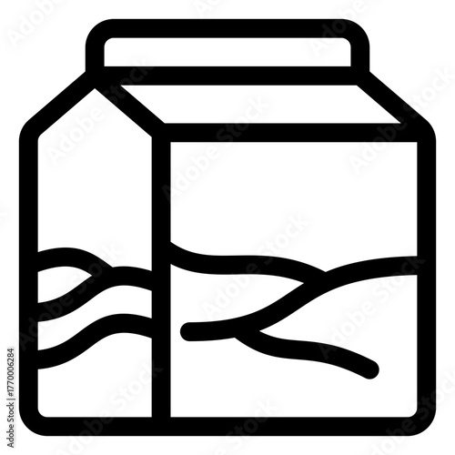 Milk box icon