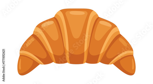 Golden brown croissant for food blogs, bakery menus, and social media posts. Ideal for marketing campaigns targeting food lovers.