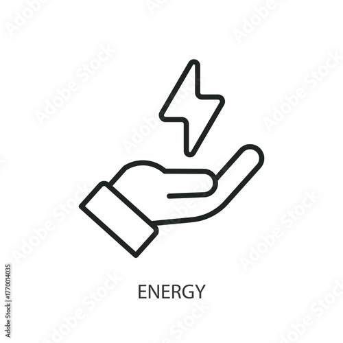 Energy thin line icons. Original vector illustration.