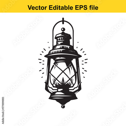 Vintage kerosene lantern