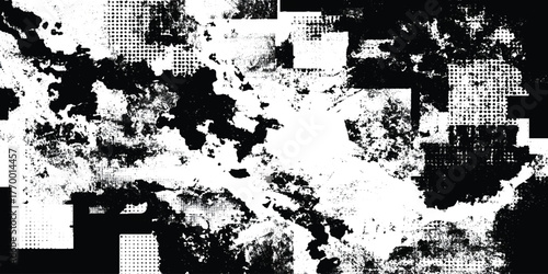 Abstract Glitch Grunge Textures Merging Corrupted Signal and Retro Futuristic Design Pattern and Digital Artwork Backgrounds.