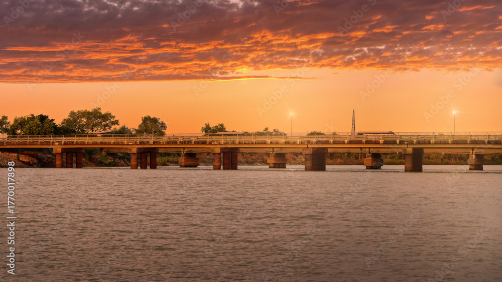 Naklejka premium Normanton North Queensland at sunset