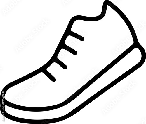 vector illustration of a shoe icon