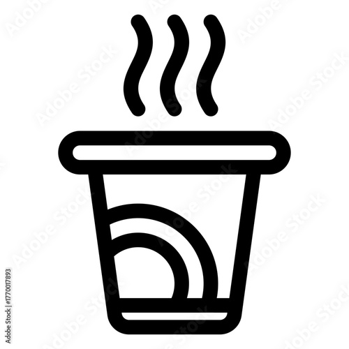 Hot cup icon