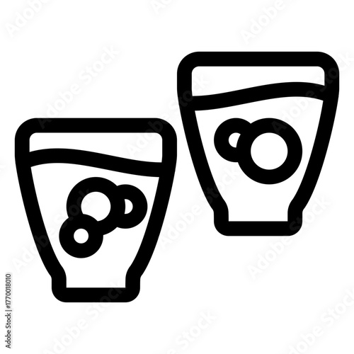 Water glass icon