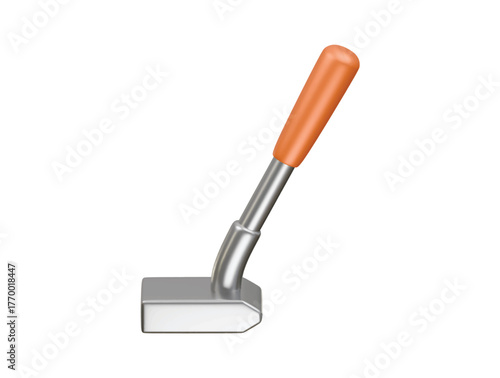 golf putter icon 3d illustration render