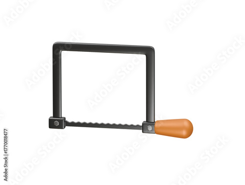 fretsaw icon 3d illustration render