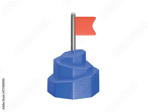 checkpoint icon 3d illustration render