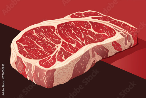 -close-up-of-raw-steak-marbling-pattern--flat-bold.eps