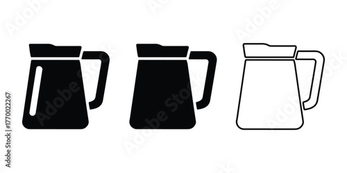 Vector pitchers icon isolated with clean background