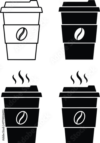 coffe cup1.epsCoffee Cup Icons Vector Set – Hot Drink Symbols, Minimalist Design
