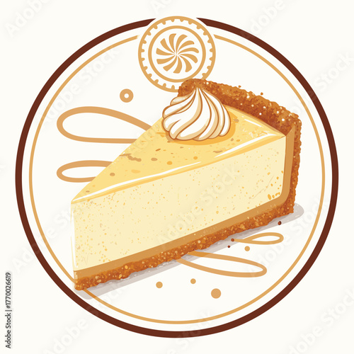 cheesecake shop logo design template