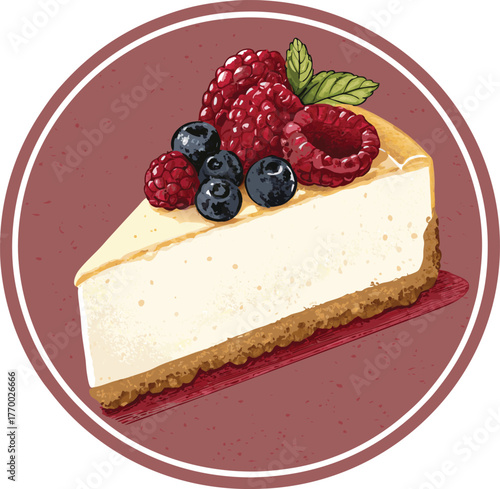 cheesecake shop logo design template