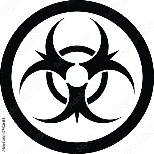 logo.eps"Biohazard Symbol Vector – Hazard Warning Icon for Safety, Toxic Materials, and Risk Signage"