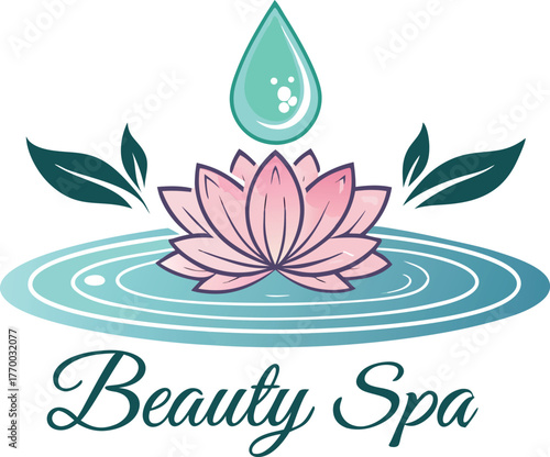 Beauty salon and spa doodle set. Skin care and natural treatment, natural cosmetics concept, time for yourself. Spa with aroma oil, nail file, sleep mask and other care items.