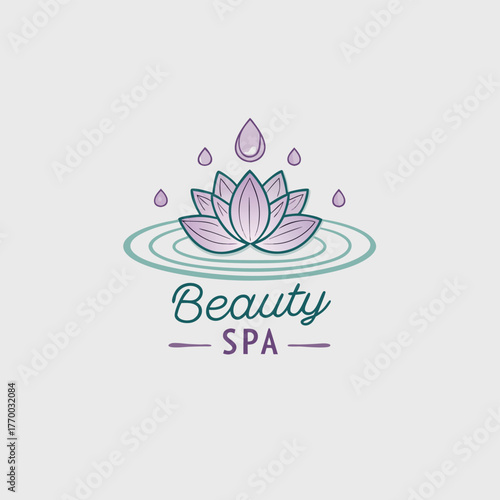 Beauty salon and spa doodle set. Skin care and natural treatment, natural cosmetics concept, time for yourself. Spa with aroma oil, nail file, sleep mask and other care items.