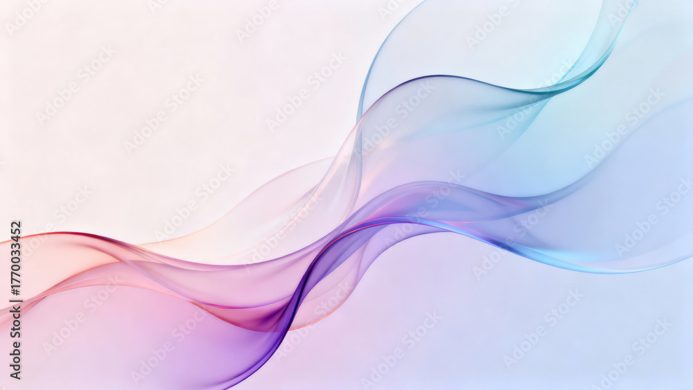 Obraz premium Abstract waves with soft and flowing colors in modern design