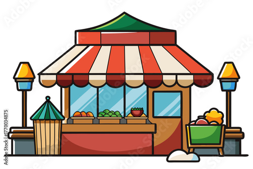 circus tent vector illustration