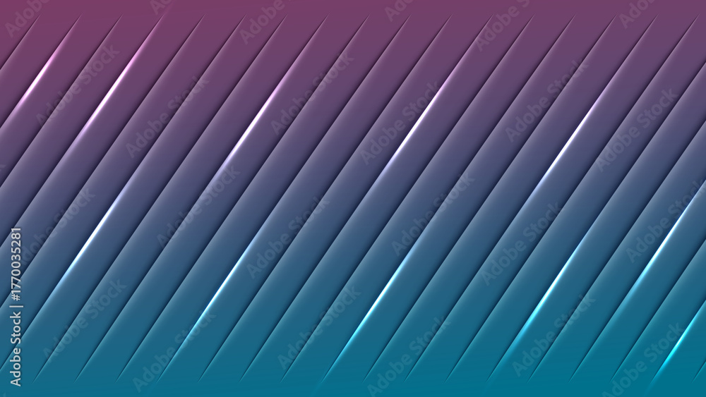 Obraz premium Diagonal Gradient Stripes with Light Glare Abstract Background