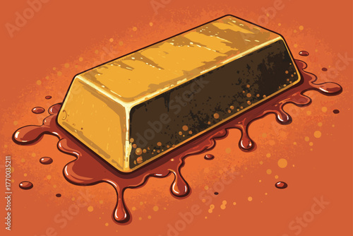 -zoomed-close-up-of-gold-bar-melting-under-heat--f.eps