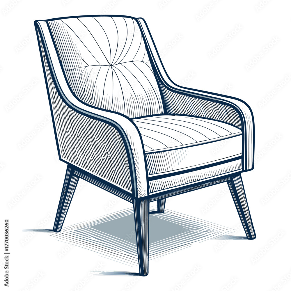 Naklejka premium home design inspiration logo design, home sofa, minimalist chair