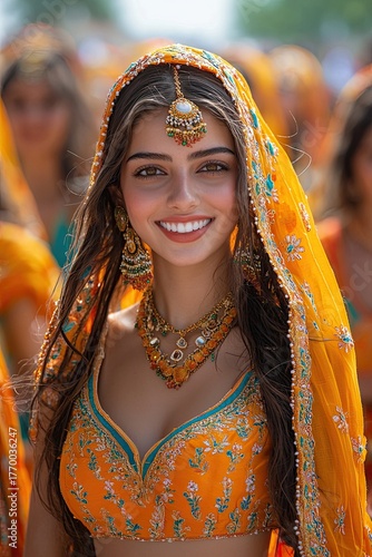 Vibrant Punjabi Suits Showcase in Traditional Dance