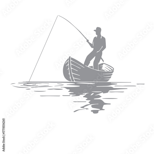 Fishing Boat Silhouette