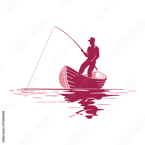 Angler in Boat