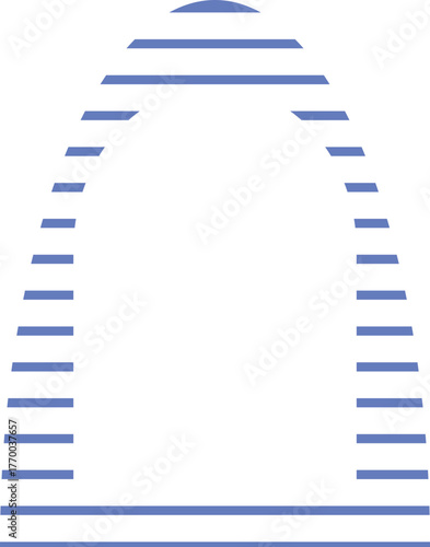 arch retro frame shape line