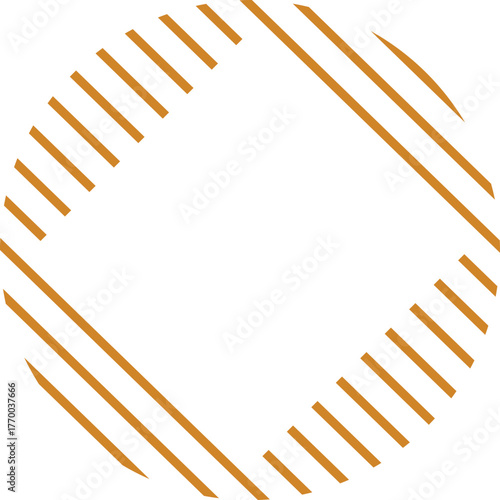 circle retro frame shape line