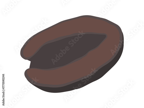 Black Olive Slice Clip Art
