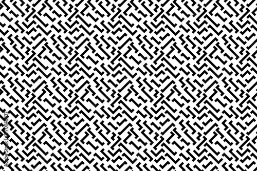 3684_Isometric Zigzag Maze Pattern