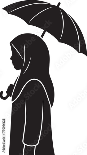 Minimal Hijab Silhouettes